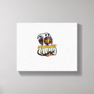 Halloweenie Lustiger Halloween Dachshund verkleide Leinwanddruck