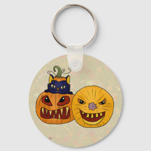 Halloweenkürbis Schlüsselanhänger