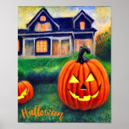 Halloweenkürbisse Poster