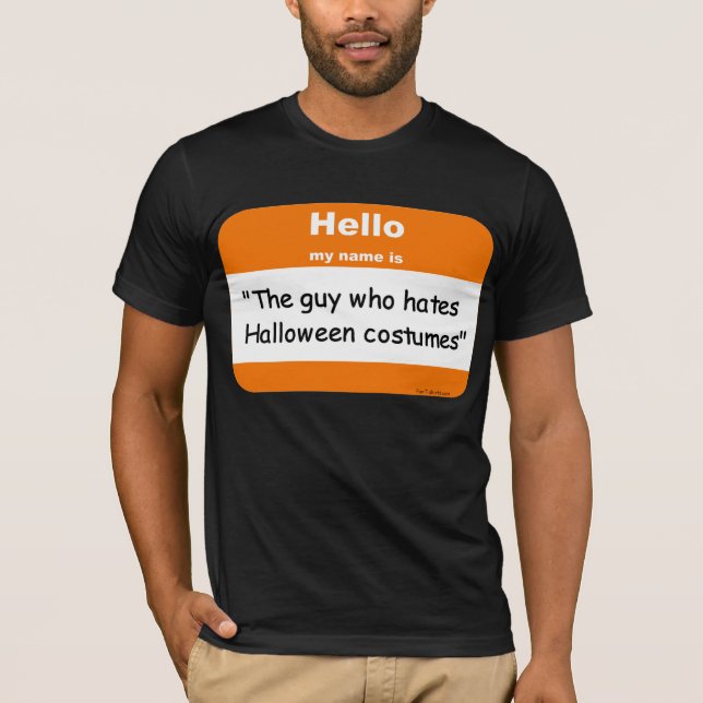 Halloweennametag-T - Shirt (Vorderseite)