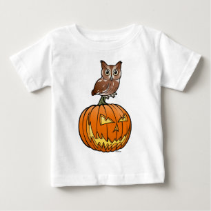 HalloweenostSchrei-Eule Baby T-shirt
