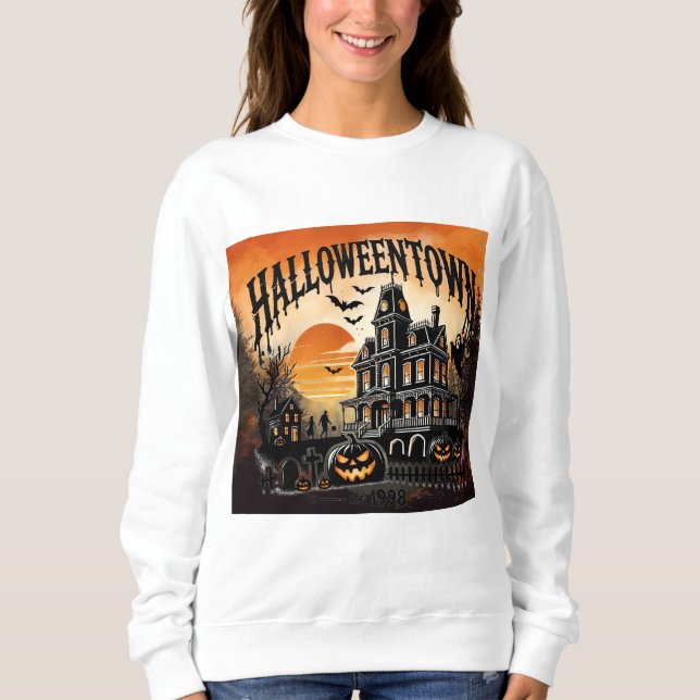 Halloweenown Spuk Mansion Sweatshirt (Vorderseite)
