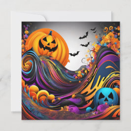 Halloweens Kunst Einladung