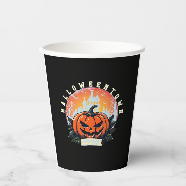 HalloweenTown 1998 Essenzieller T - Shirt Pappbecher (Vorderseite)
