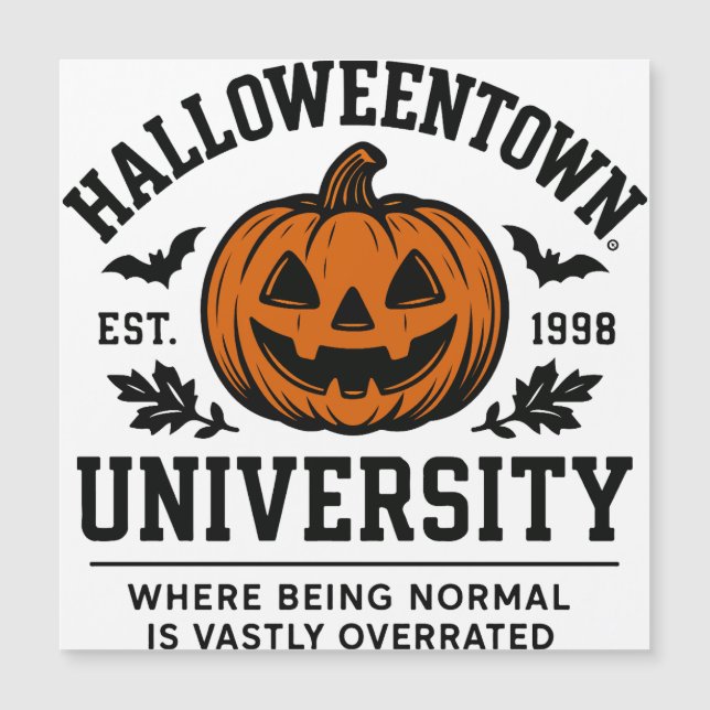 Halloweentown Universität 1998, wo es normal ist Magnetkarte (Vorderseite)