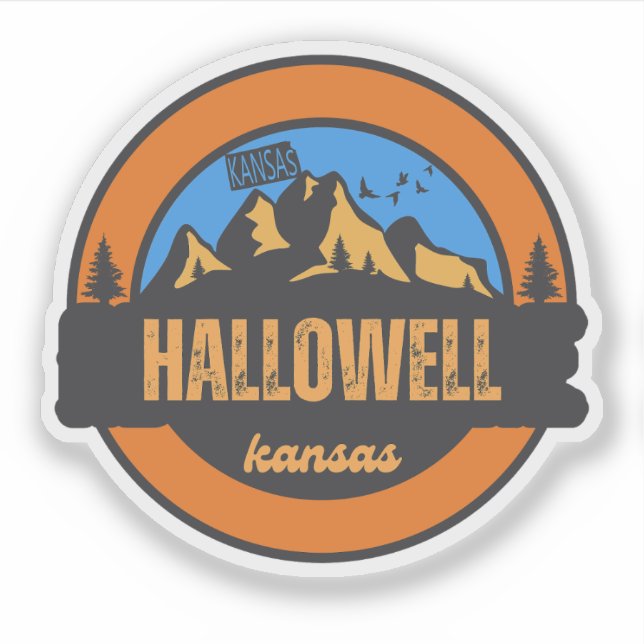 Hallowell, Kansas Aufkleber (Vorderseite)
