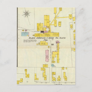 Hallowell, Kennebec Landkreis und Maine 2 Postkarte