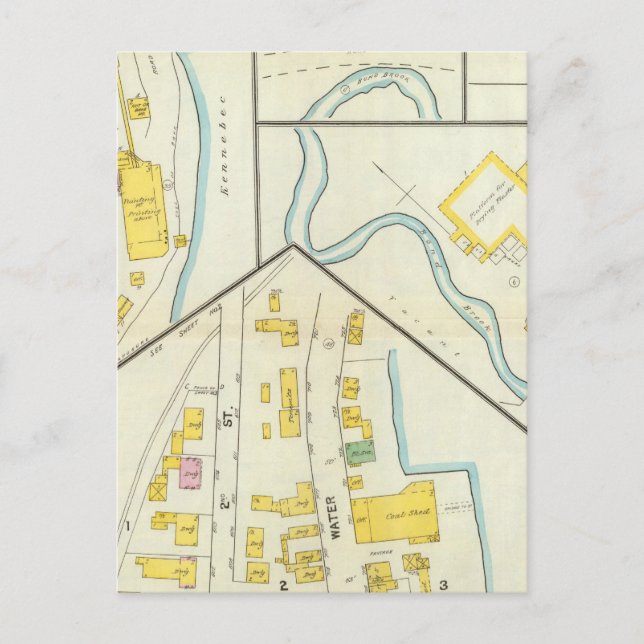 Hallowell, Kennebec Landkreis und Maine 3 Postkarte (Vorderseite)