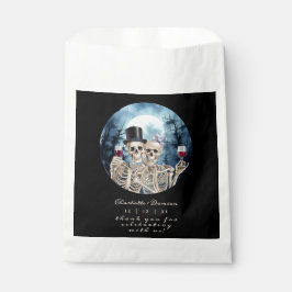 Hallowen Gothic Skulls Tarot The Lovers Wedding Geschenktütchen