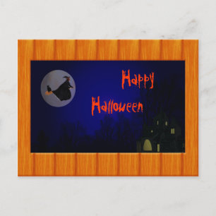 Hallowen Hexe-Postkarte Postkarte