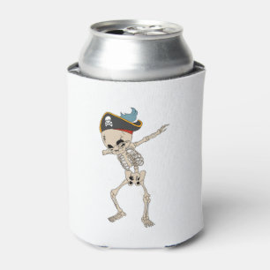 Hallowen Skeleton Pirate Dab Dance Dosenkühler