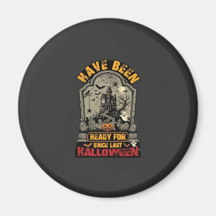 Hallowen Spukhaus Grabstein Bereit Magnet