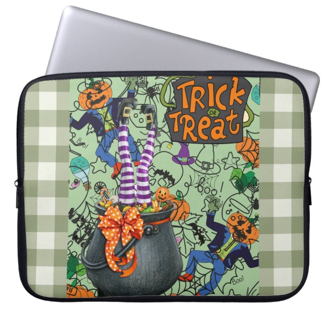 Hallowen, Trick oder Treat Electronics Bag Laptopschutzhülle (Vorderseite)
