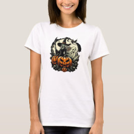 Hallowen Witch Design T-Shirt
