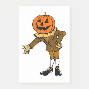 HALLOWEWEEN PUMPKIN HEAD SCARECROW PILGRIM POST-IT KLEBEZETTEL