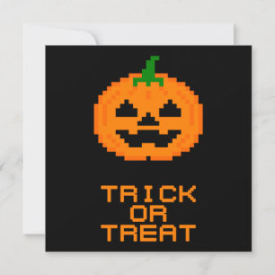 HALLOWEWEEN PUMPKIN - TRICK ODER BEHANDLUNG KARTE