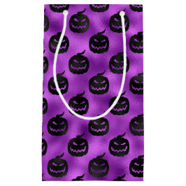 HALLOWEWEN LILA MIT SCHWARZPUMPKINEN KLEINE GESCHENKTÜTE