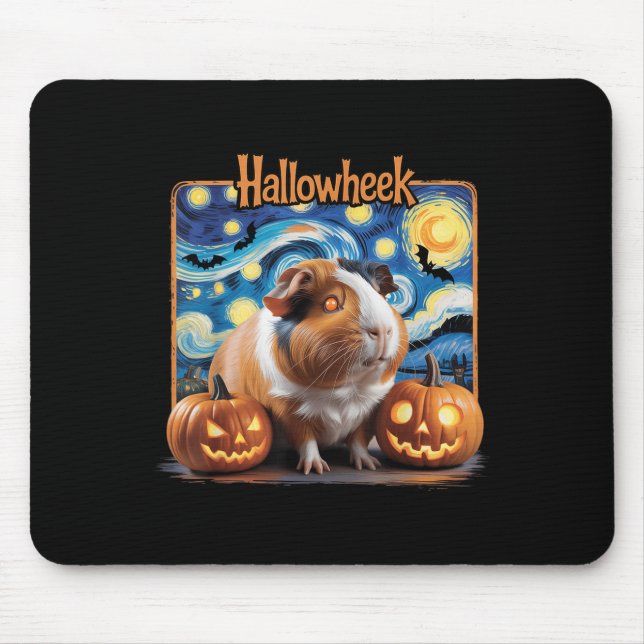 Hallowheek Guinea G Halloween Art  Mousepad (Vorne)