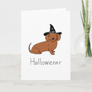 Hallowiener - Halloween-Dackel-Hund (Dackel) Karte