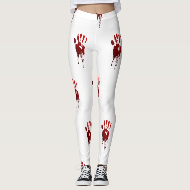 hallowierte blutige Hände Leggings (Vorderseite)