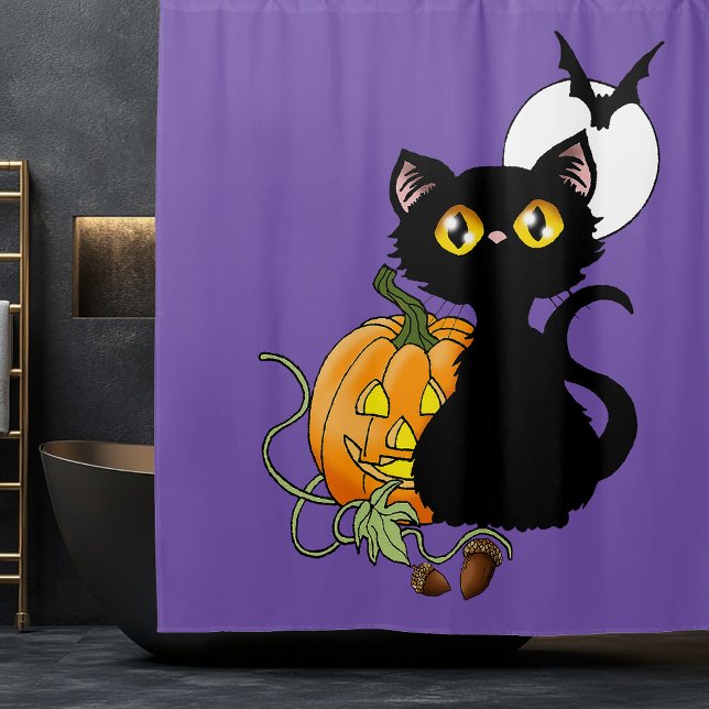 Hallow's Eve Kitty Duschvorhang (Von Creator hochgeladen)