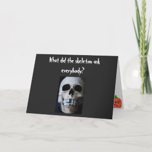 HALLOWWEITE SKELETON JOKcard Karte