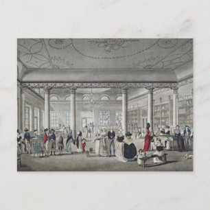 Hall's Library in Margate, 1789 Postkarte
