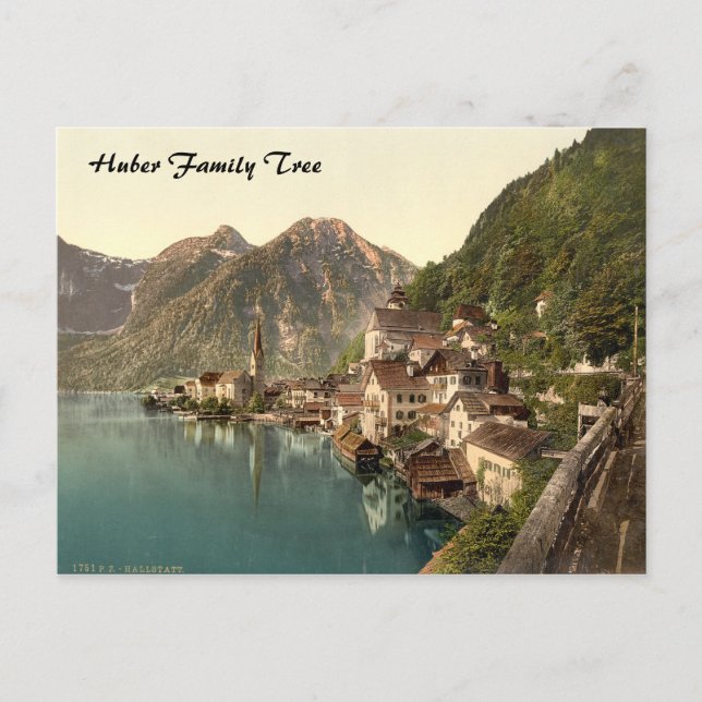 Hallstatt, Austria Family Tree Postkarte (Vorderseite)