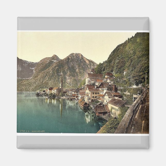 Hallstatt, Oberösterreich, Österreich-Ungarn, klas Magnet (Vorne)