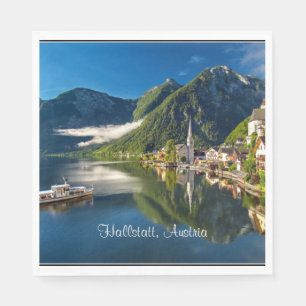 Hallstatt, Österreich landschaftliches Foto Serviette