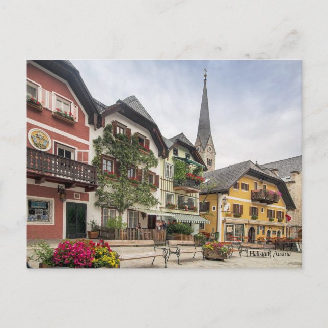 Hallstatt, Österreich, malerisches Foto Postkarte (Vorderseite)