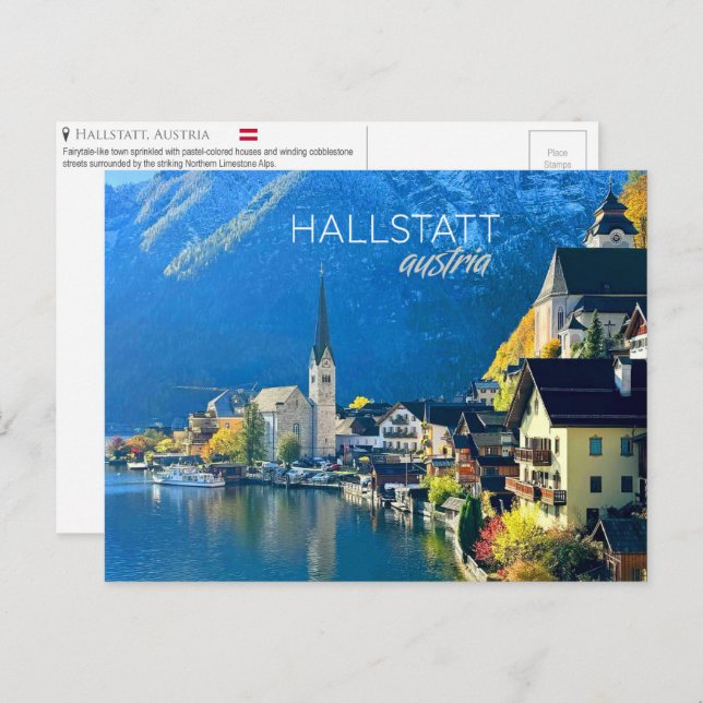 Hallstatt, Österreich Postcard Postkarte (Vorne/Hinten)