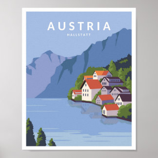 Hallstatt Österreich Poster