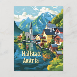 Hallstatt Österreich Postkarte