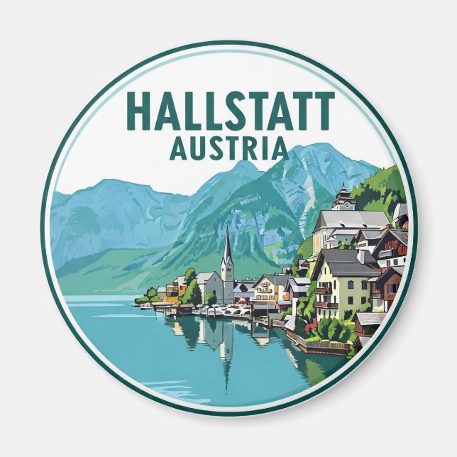 Hallstatt Österreich Reise Magnet (Vorne)