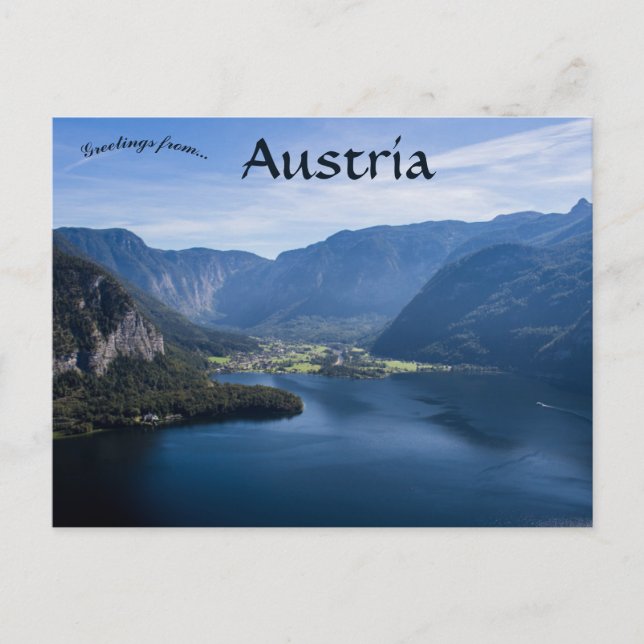 Hallstätter Salzkammergut Österreich Postkarte (Vorderseite)