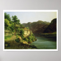 Hallstatter See, 1824 (Öl auf Leinwand)