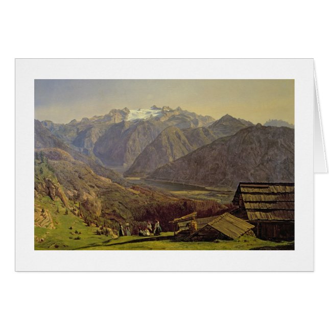 Hallstatter-Sehen Sie (Öl auf Leinwand) (Vorderseite (Horizontal))