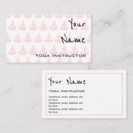 "Hallt" Yoga-Lehrer-Visitenkarten wider Visitenkarte