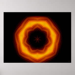 Halo-Blumen-Plakat Poster