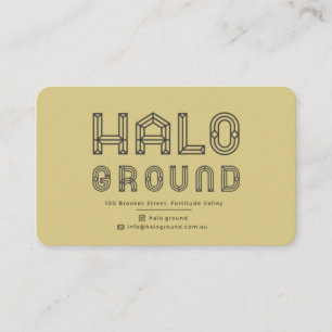 Halo Ground Kaffeekarte Visitenkarte