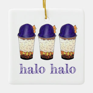 Halo-Halo (Haluhalo) Filipino Hawaiianisches Shave Keramikornament