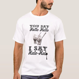 Halo-Halo Schwarzweiss T-Shirt