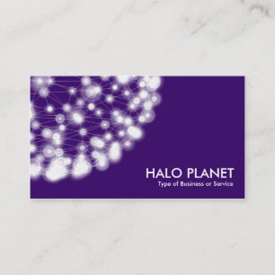 Halo Planet - Tief Lila Visitenkarte