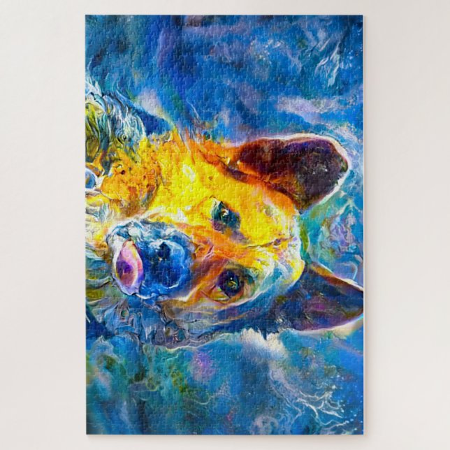 Halo: Portrait eines deutschen Hirten (Vertikal)