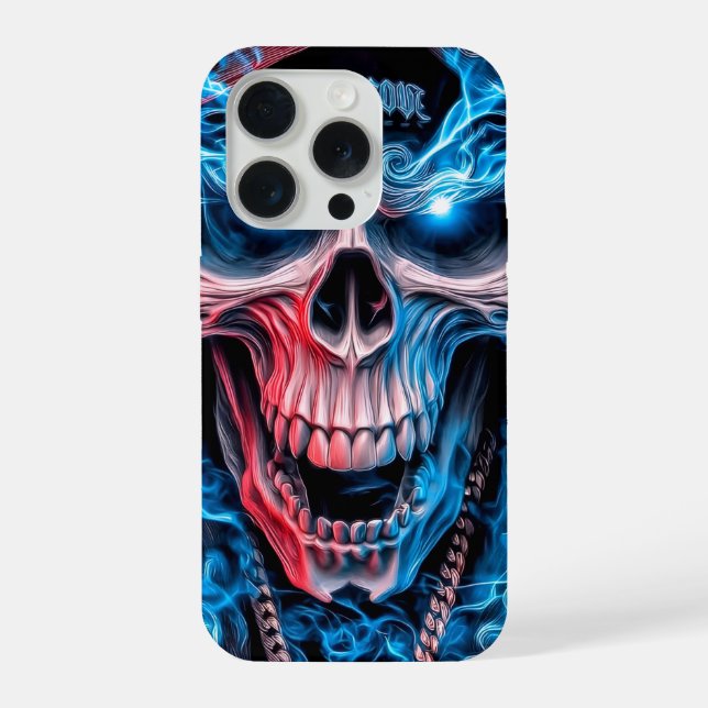 ​Halo Skull Drip iPhone 15 Pro Hülle (Rückseite)