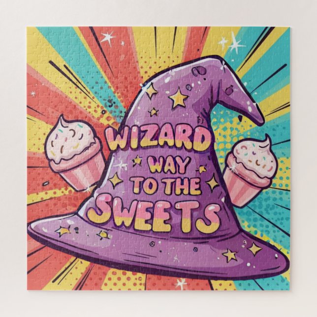 Haloween Wizard Weg zu den Süßigkeiten (Vertikal)