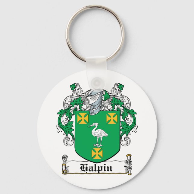 Halpin Familienwappen Schlüsselanhänger (Vorderseite)