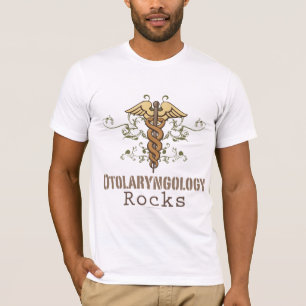 Hals-, Nasen-, Ohrenheilkunde schaukelt Caduceus-T T-Shirt
