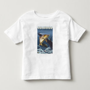 Halsabschneiderische Forelle FishingColorado Kleinkind T-shirt
